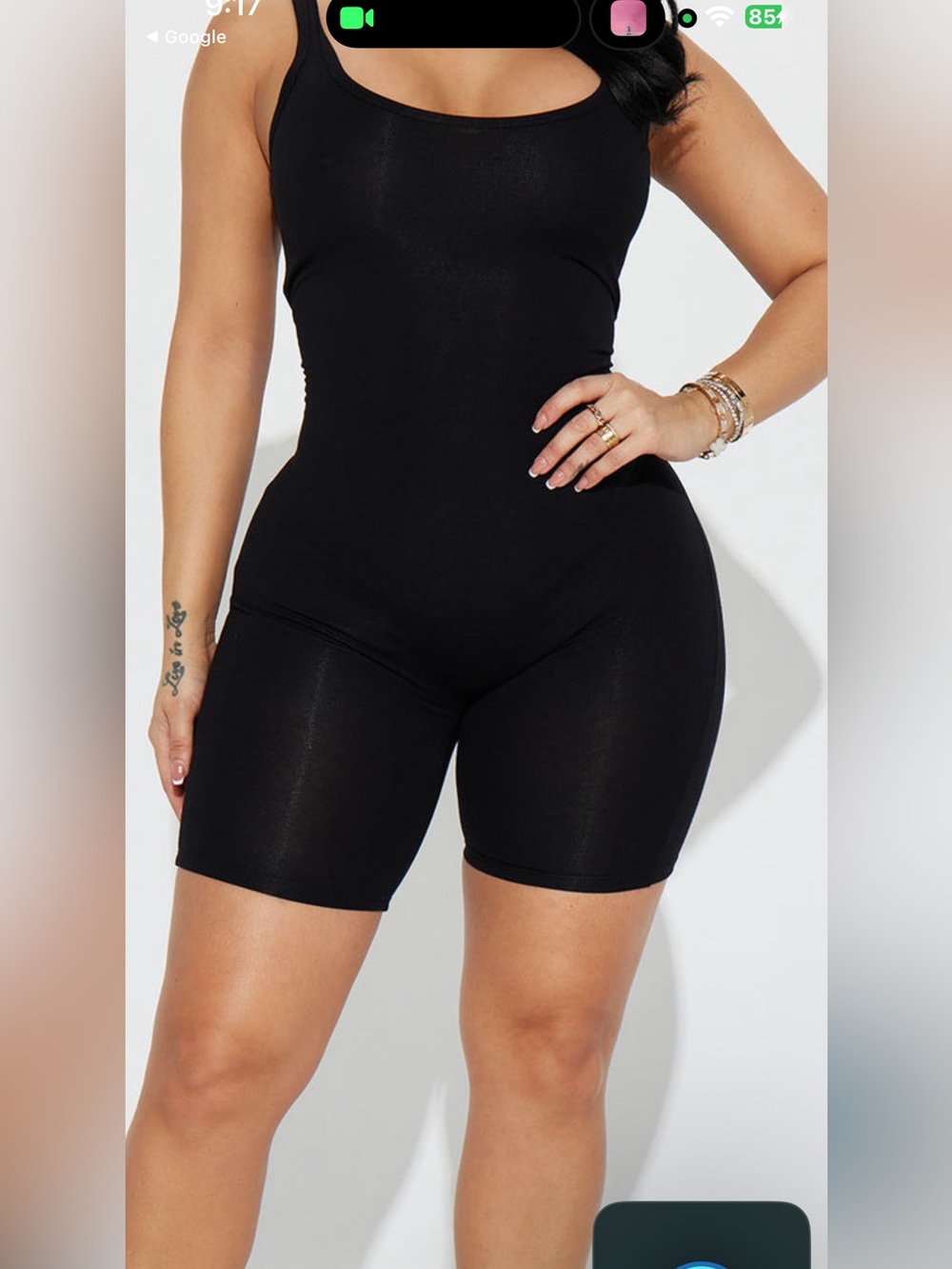 Fashion Nova Black Scoop Neck Romper Jumpsuit